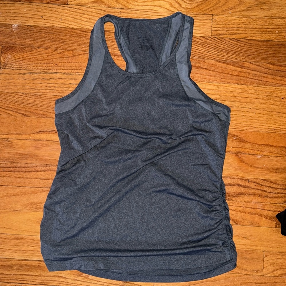 Tek gear ruched side  dry tek racerback tank top